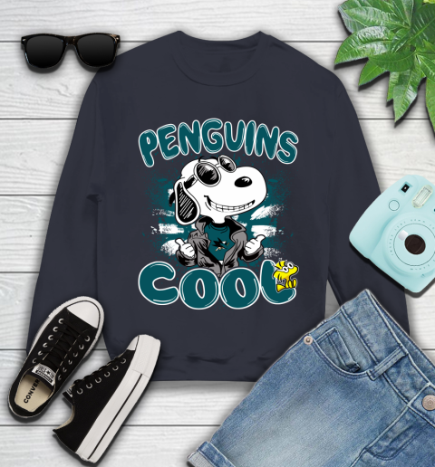 NHL Hockey San Jose Sharks Cool Snoopy Shirt Youth Sweatshirt 2