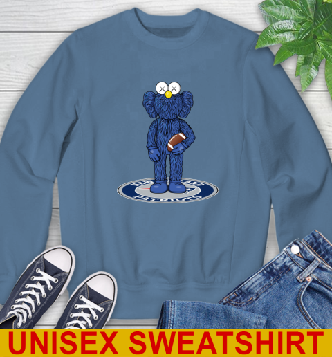 NFL Football New England Patriots Kaws Bff Blue Figure Shirt Sweatshirt 8
