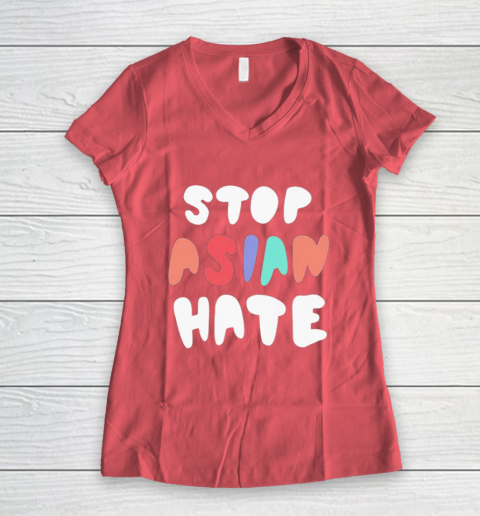 Damian Lillard Stop Asian Hate Women's V-Neck T-Shirt 4