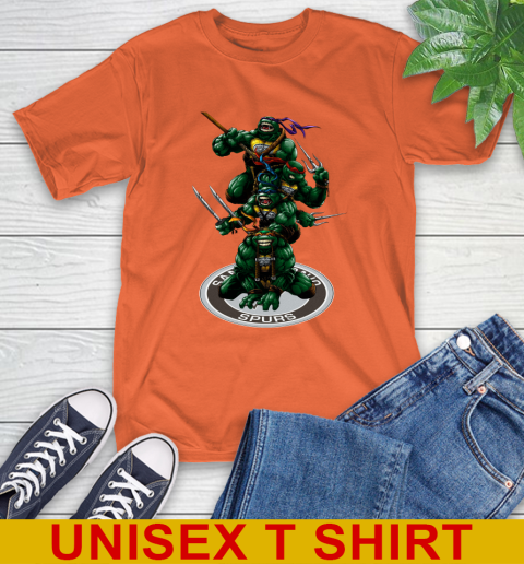 NBA Basketball San Antonio Spurs Teenage Mutant Ninja Turtles Shirt T-Shirt 5
