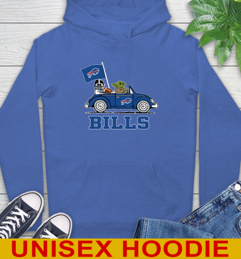 NFL Football Buffalo Bills Darth Vader Baby Yoda Driving Star Wars Shirt Hoodie 9