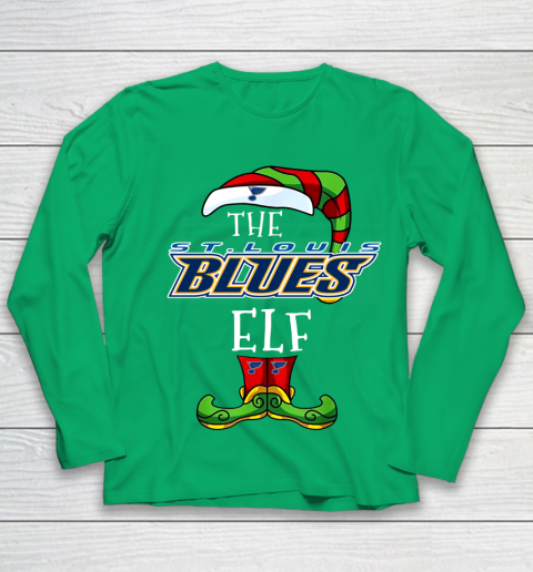 St.Louis Blues Christmas ELF Funny NHL Youth Long Sleeve 4