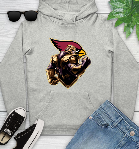 NFL Thanos Avengers Endgame Football Sports Arizona Cardinals Youth Hoodie
