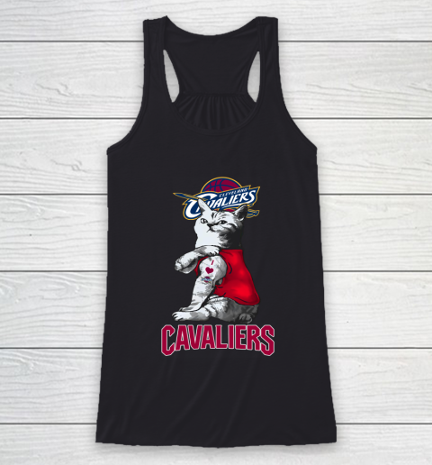NBA Basketball My Cat Loves Cleveland Cavaliers Racerback Tank