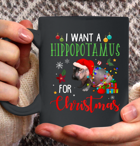 I Want A Hippopotamus For Christmas Hippo Fiona Ceramic Mug 11oz