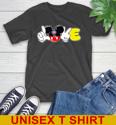 Chicago Cubs MLB Baseball Love Mickey Disney Sports T-Shirt 2
