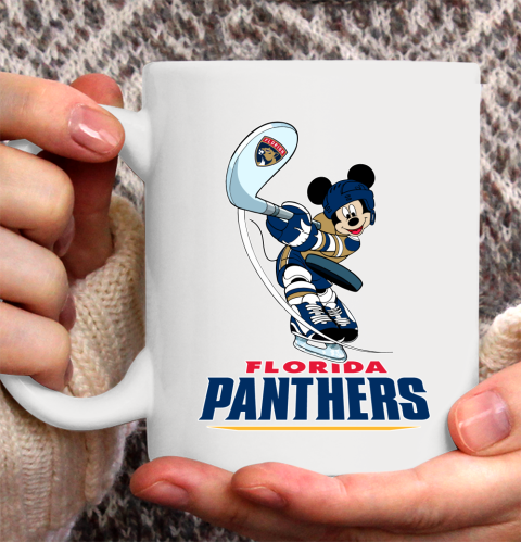 NHL Hockey Florida Panthers Cheerful Mickey Mouse Shirt Ceramic Mug 15oz 2