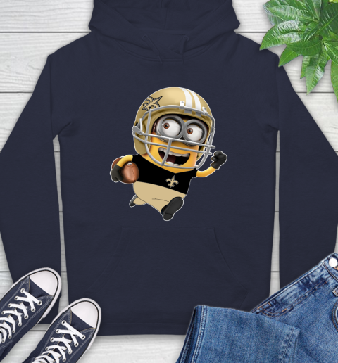NFL New Orleans Saints Minions Disney Football Sports Hoodie 4