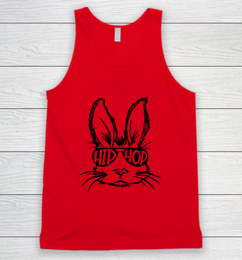 Hip Hop Bunny Face With Sunglasses Easter Day Tank Top 3