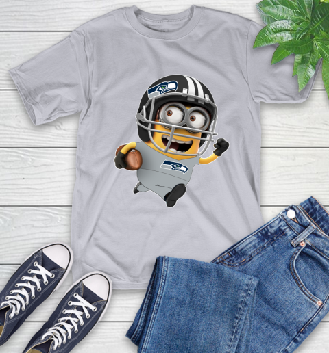 NFL Seattle Seahawks Minions Disney Football Sports T-Shirt 6
