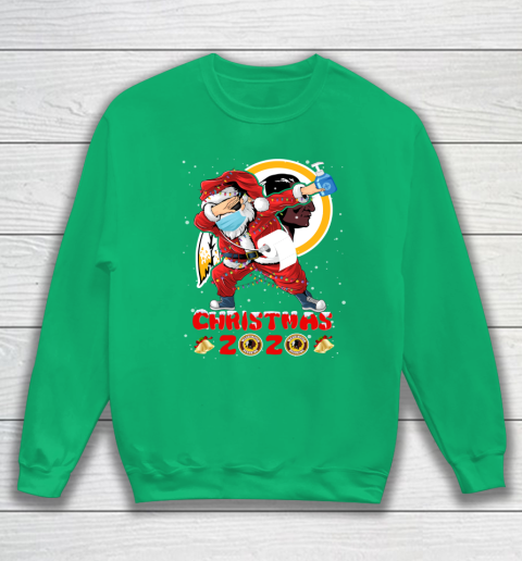Washington Redskins Funny Santa Claus Dabbing Christmas 2020 NFL Sweatshirt 5