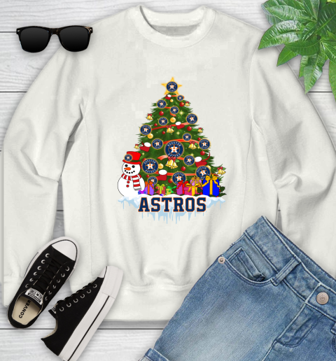 Houston Astros Merry Christmas MLB Baseball Sports Youth Sweatshirt