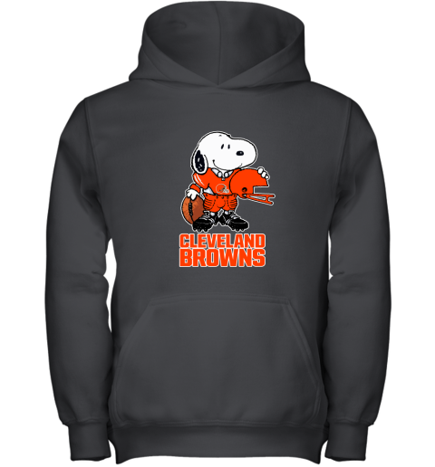 Snoopy A Strong And Proud Cleveland Browns Player NFL Youth Hoodie