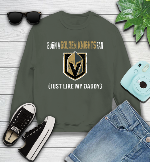 NHL Vegas Golden Knights Hockey Loyal Fan Just Like My Daddy Shirt Youth Sweatshirt 8 NHL Vegas Golden Knights Hockey Loyal Fan Just Like My Daddy Shirt Youth Sweatshirt - Image 8