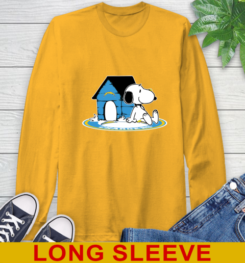 NFL Football Los Angeles Chargers Snoopy The Peanuts Movie Shirt Long Sleeve T-Shirt 3