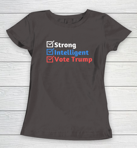 Strong Intelligent Women for Trump Girl MAGA Checklist Women's T-Shirt 5