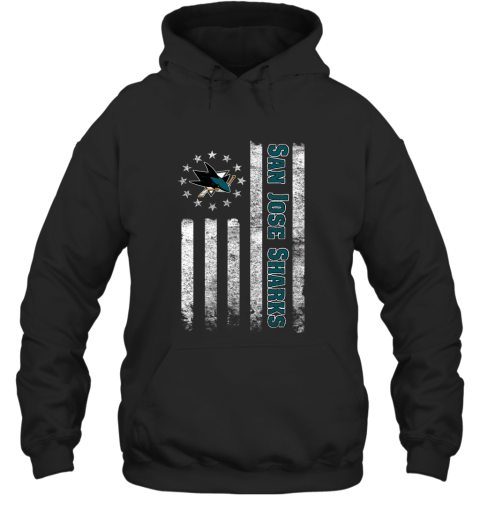 NHL American Flag Hockey Sports San Jose Sharks Hoodie