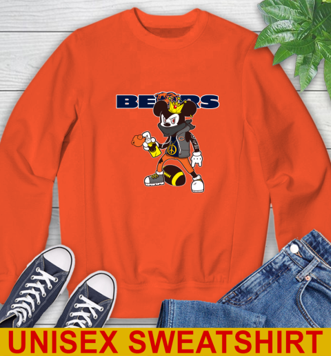 Chicago Bears NFL Football Mickey Peace Sign Sports Sweatshirt 4