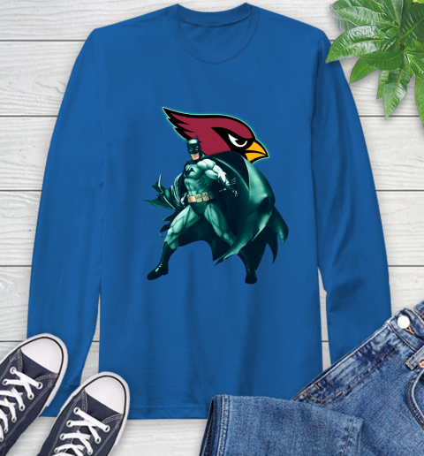 NFL Batman Football Sports Arizona Cardinals Long Sleeve T-Shirt 9