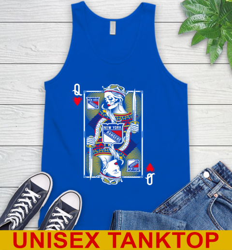 NHL Hockey New York Rangers The Queen Of Hearts Card Shirt Tank Top 4