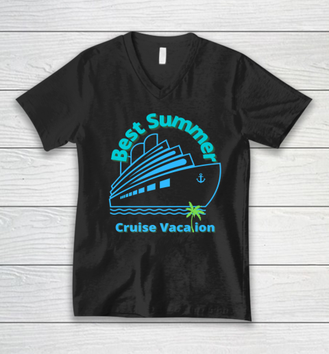 Best Summer Cruise Vacation V-Neck T-Shirt