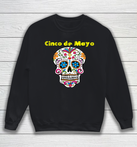 Cinco de Mayo Mexican Sugar Skull Sweatshirt