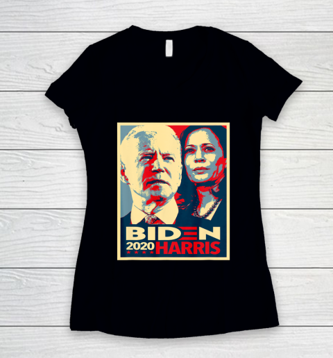 Joe Biden Kamala Harris Hope  Biden Harris 2020 Women's V-Neck T-Shirt