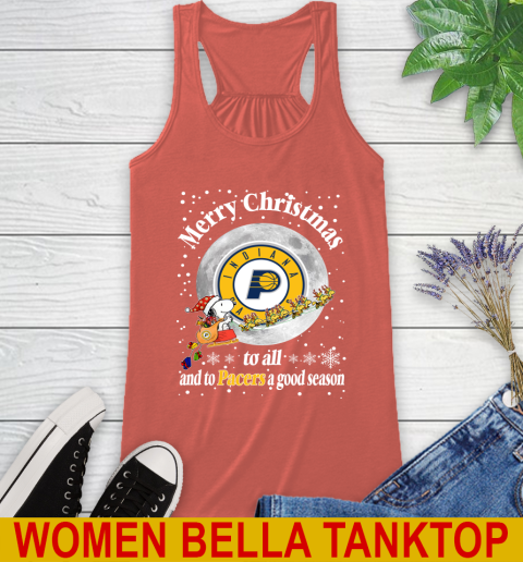 Indiana Pacers Merry Christmas To All And To Pacers A Good Season NBA Basketball Sports Racerback Tank 3