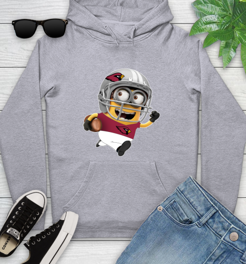 NFL Arizona Cardinals Minions Disney Football Sports Youth Hoodie 6
