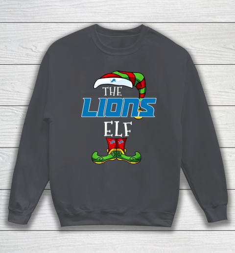 Detroit Lions Christmas ELF Funny NFL Sweatshirt 4