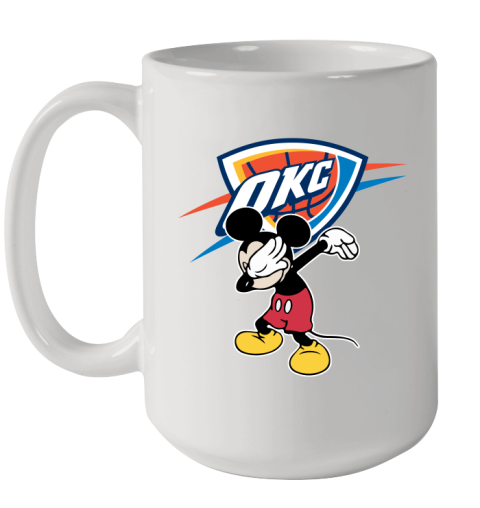 Oklahoma City Thunder NBA Basketball Dabbing Mickey Disney Sports Ceramic Mug 15oz