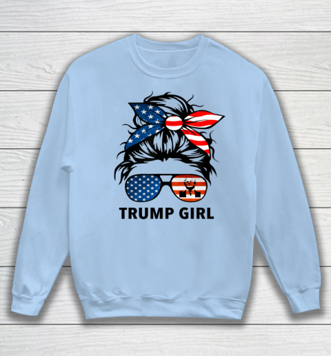 Trump Girl American Flag Glass Sweatshirt 4