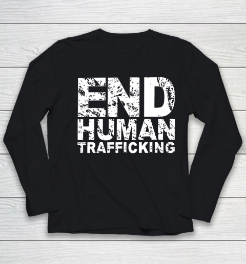 End Human Trafficking Shirt Youth Long Sleeve