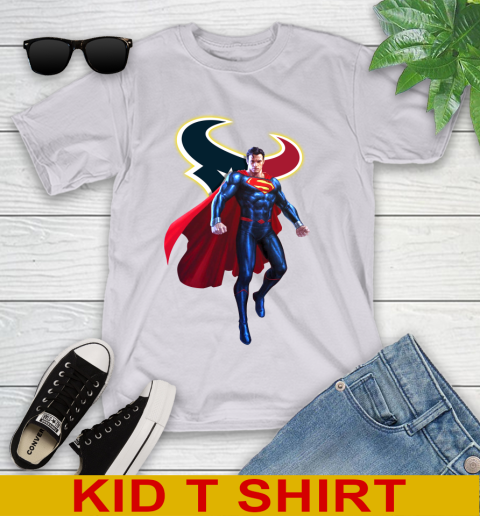 NFL Superman DC Sports Football Houston Texans Youth T-Shirt 5