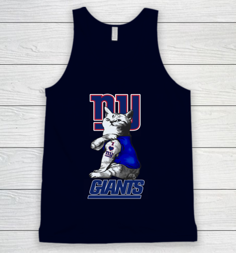 NFL Football My Cat Loves New York Giants Tank Top 2