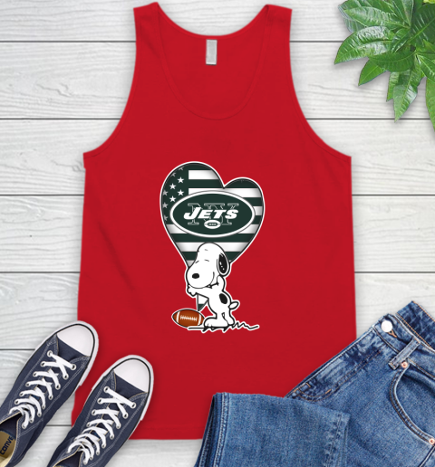 New York Jets NFL Football The Peanuts Movie Adorable Snoopy Tank Top 6