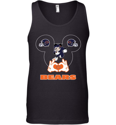I Love The Bears Mickey Mouse Chicago Bears Tank Top