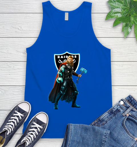 NFL Thor Avengers Endgame Football Oakland Raiders Tank Top 5