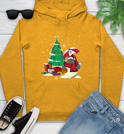 Houston Rockets NBA Basketball Cute Tonari No Totoro Christmas Sports Youth Hoodie 2
