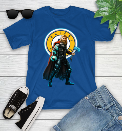 NBA Thor Avengers Endgame Basketball Indiana Pacers Youth T-Shirt 9