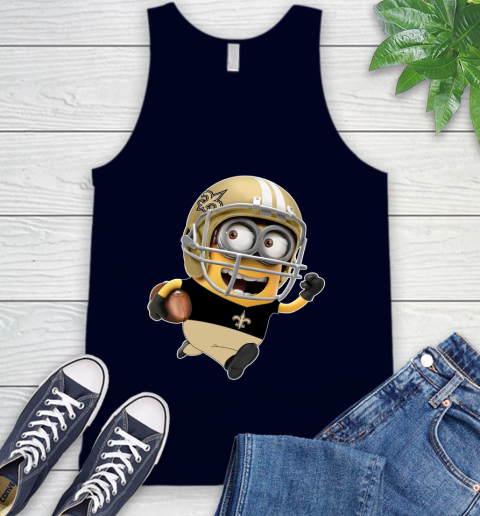 NFL New Orleans Saints Minions Disney Football Sports Tank Top 3