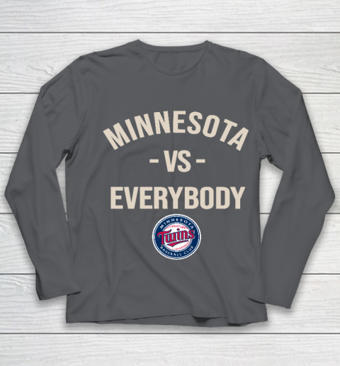 Minnesota Twins Vs Everybody Youth Long Sleeve 6