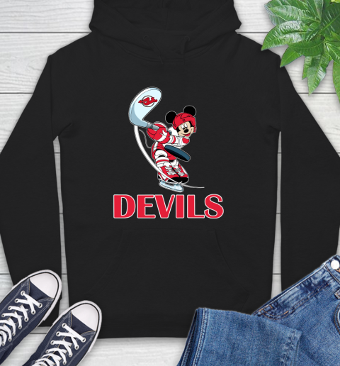 NHL Hockey New Jersey Devils Cheerful Mickey Mouse Shirt Hoodie