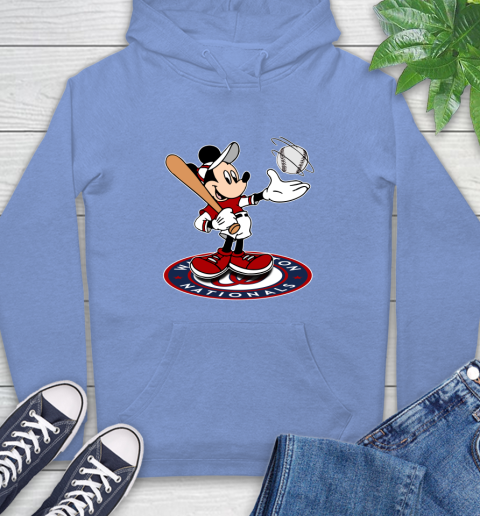 MLB Baseball Washington Nationals Cheerful Mickey Disney Shirt Hoodie 12