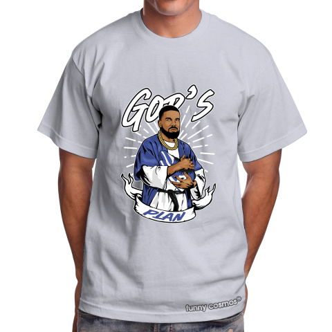 Air Jordan 1 Game Royal Matching Sneaker Shirt Drake God's Plan Royal Black And White Sneaker Shirt