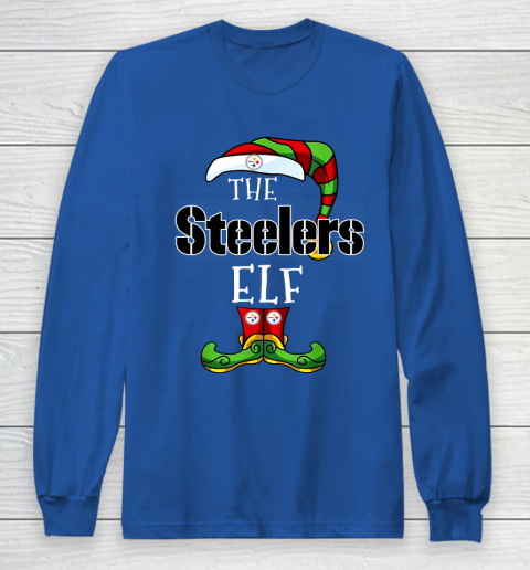 Pittsburgh Steelers Christmas ELF Funny NFL Long Sleeve T-Shirt 6