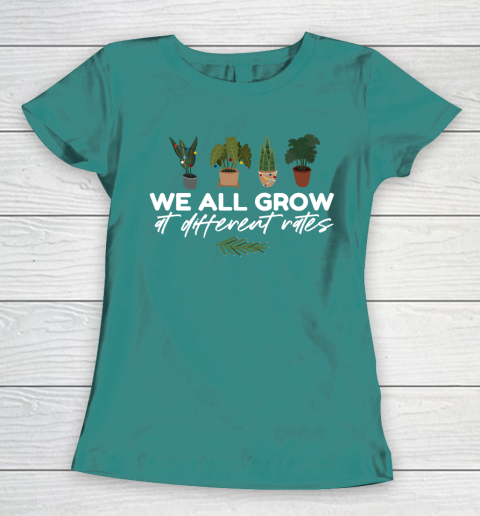 We All Grow At Different Rates, Special Education Teacher Autism Awareness Women's T-Shirt 10