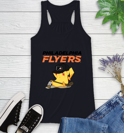 NHL Pikachu Hockey Sports Philadelphia Flyers Racerback Tank 10