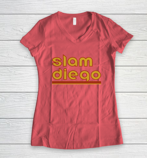Slam Diego Padres Women's V-Neck T-Shirt 6