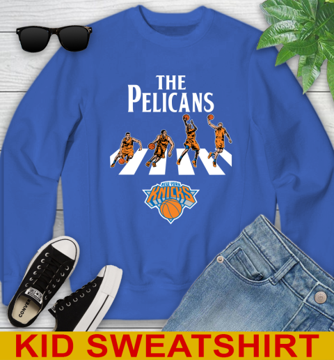 NBA Basketball New York Knicks The Beatles Rock Band Shirt Youth Sweatshirt 6